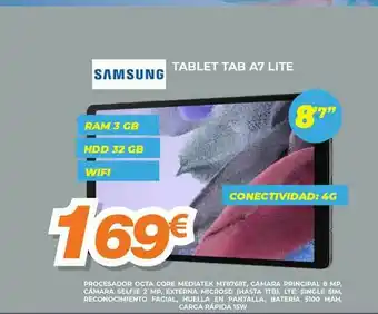 Pascual Martí Samsung Tablet Tab A7 Lite oferta