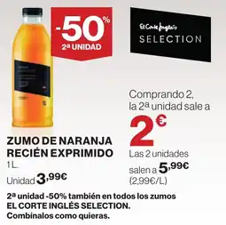Supercor Zumo de naranja recién exprimido oferta
