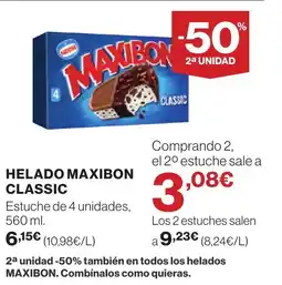 Supercor Helado maxibon classic oferta