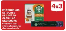 Supercor STARBUCKS En todos los estuches de café en cápsulas oferta