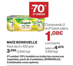 Supercor BONDUELLE Maíz oferta