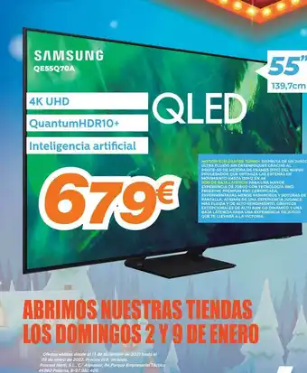 Pascual Martí Samsung Qe55q70a oferta