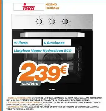 Pascual Martí Teka Horno Hcb6528 oferta
