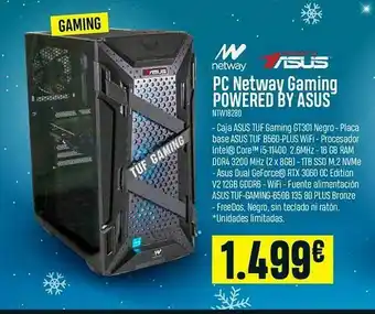 PCBox Pc Netway Gaming Powered By Asus oferta