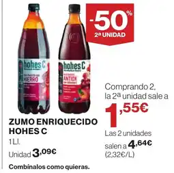 Supercor HOHES C Zumo enriquecido oferta