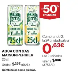 Supercor MAISON PERRIER Agua con gas oferta