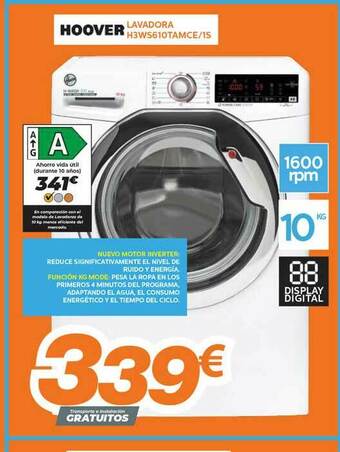 Pascual Martí Hoover Lavadora H3ws610tamce 1s oferta