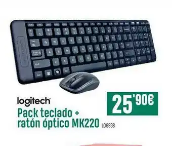 PCBox Logitech Pack Teclado + Ratón óptico Mk220 oferta