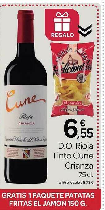 Supermercados El Jamón D.o. Rioja Tinto Cune Crianza oferta