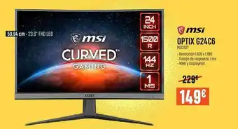 PCBox Msi Optix G24c6 oferta