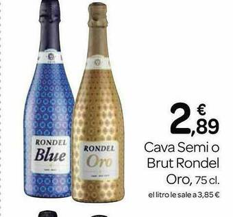 Supermercados El Jamón Cava Semi O Brut Rondel Oro oferta