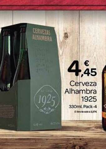 Supermercados El Jamón Cerveza Alhambra 1925 oferta