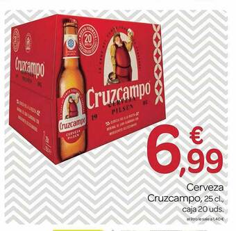Supermercados El Jamón Cerveza Cruzcampo oferta