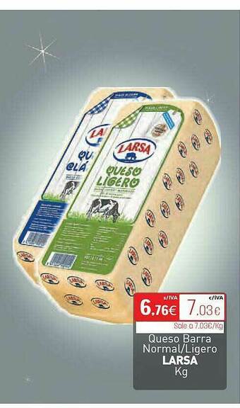 Cuevas Cash Queso Barra Normal Ligero Larsa oferta