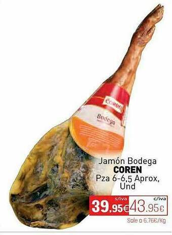 Cuevas Cash Jamón Bodega Coren oferta