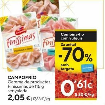 Caprabo Loncheados campofrío oferta