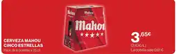Supercor MAHOU Cerveza cinco estrellas oferta