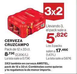 Supercor CRUZCAMPO Cerveza oferta