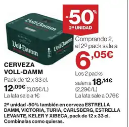 Supercor VOLL-DAMM Cerveza oferta