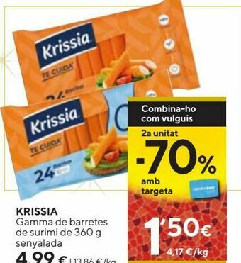 Caprabo Surimi krissia oferta