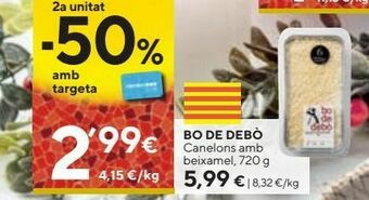 Caprabo Canelones bo de debò oferta