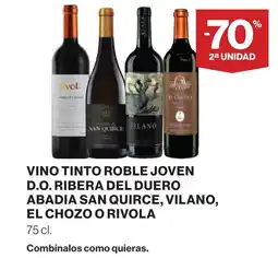 Supercor Vino tinto roble joven d.o. ribera del duero abadia san quirce, vilano, el chozo o rivola oferta