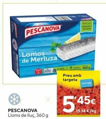 Caprabo Lomos de merluza pescanova oferta
