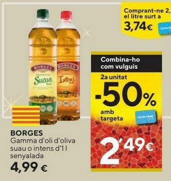 Caprabo Aceite de oliva borges oferta