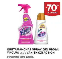 Supercor VANISH Qiuitamanchas spray, gel y polvo oxi action oferta