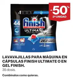 Supercor FINISH Lavavajillas para máquina en cápsulas finish ultimate o en gel oferta