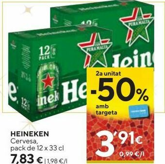Caprabo Cerveza heineken oferta
