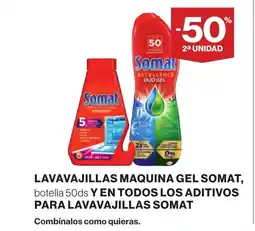 Supercor SOMAT Lavavajillas maquina gel botella 50ds y en todos los aditivos para lavavajillas somat oferta