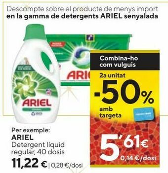 Caprabo Detergente ariel oferta