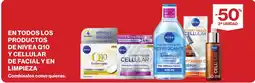 Supercor En todos los productos de nivea q10 y cellular de facial y en limpieza oferta