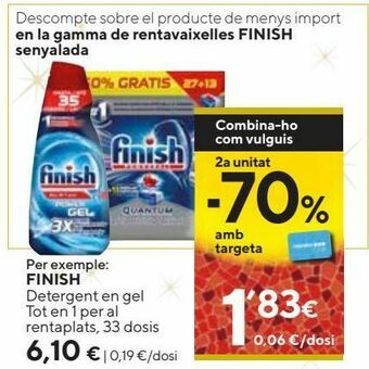 Caprabo Detergente finish oferta