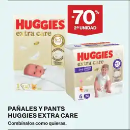 Supercor Pañales y pants huggies extra care oferta
