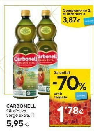 Caprabo Aceite de oliva virgen extra carbonell oferta