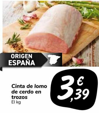 Carrefour Market Cinta de lomo de cerdo en trozos oferta