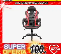 Muebles Boom Sillon gamer con ruedas elevable oferta