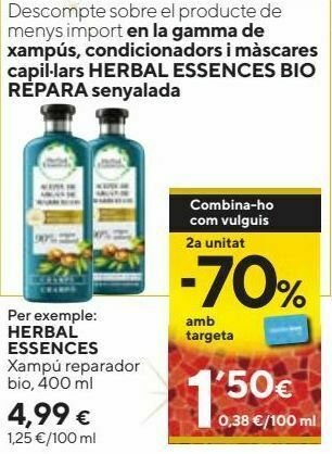 Caprabo Champú herbal essences oferta