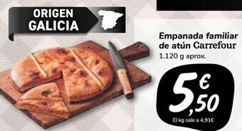 Carrefour Market Empanada familiar de atún carrefour oferta