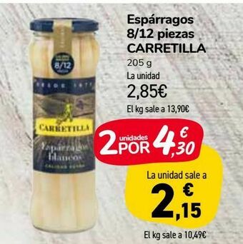 Carrefour Market Espárragos 8/12 piezas carretilla oferta