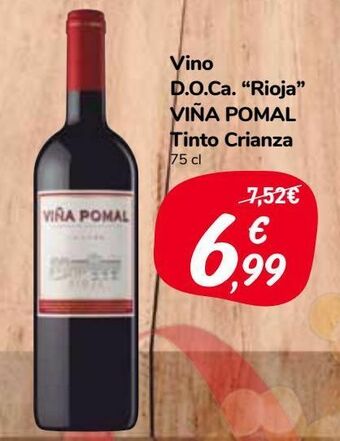 Carrefour Market Vino d.o.ca ''rioja'' viña pomal tinto crianza oferta