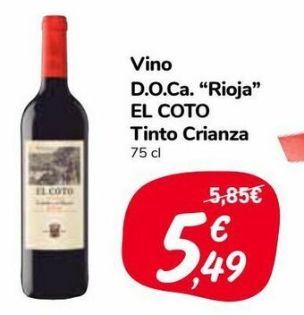 Carrefour Market Vino d.o.ca ''rioja'' el coto tinto crianza oferta