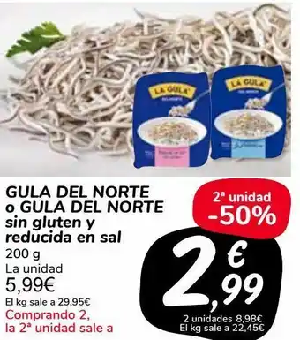 Carrefour Market Gula del norte o gula del norte sin gluten y reducida en sal oferta