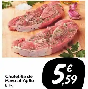 Carrefour Market Chuletilla de pavo al ajillo oferta
