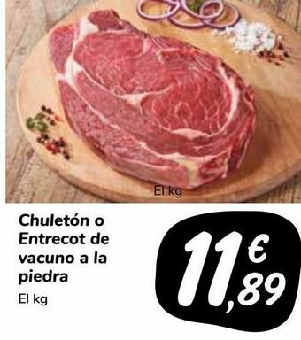 Carrefour Market Chuletón o entrecot de vacuno a la piedra oferta