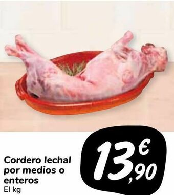 Carrefour Market Cordero lechal por medios o enteros oferta