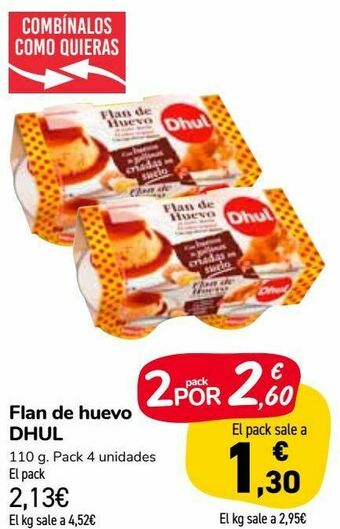 Carrefour Market Flan de huevo dhul oferta