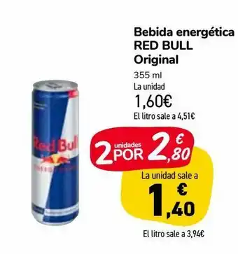 Carrefour Market Bebida energética original o sin azúcar red bull oferta